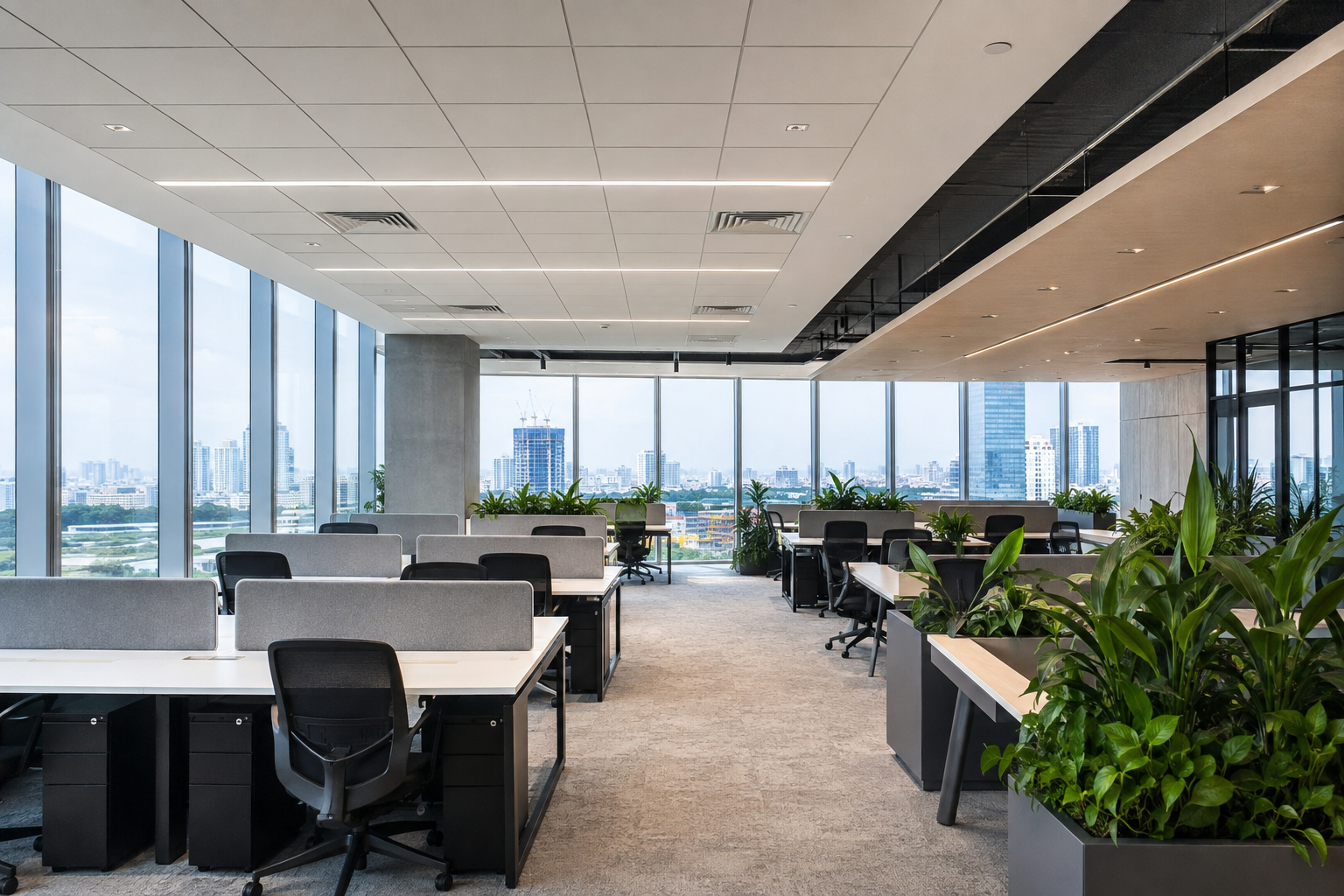 Illustrative serviced office